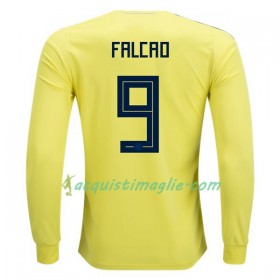 Divisa di Calcio Colombia Falcao 9 Prima Mondiali 2018 Manica Lunga